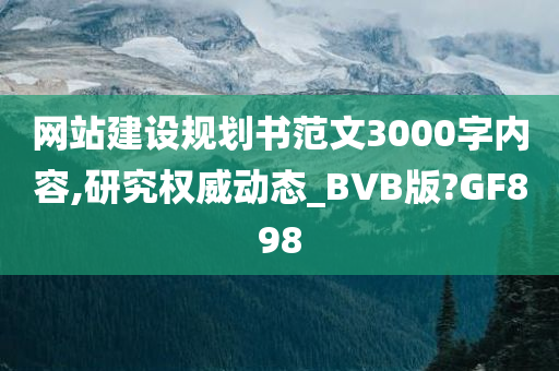 网站建设规划书范文3000字内容,研究权威动态_BVB版?GF898