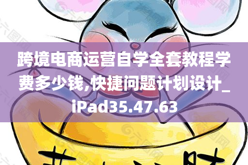 跨境电商运营自学全套教程学费多少钱,快捷问题计划设计_iPad35.47.63