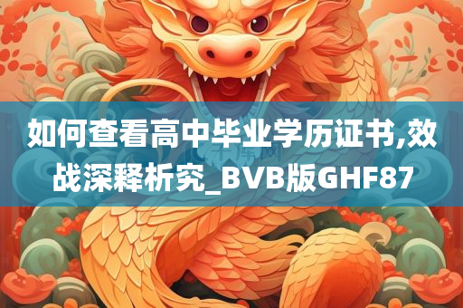 如何查看高中毕业学历证书,效战深释析究_BVB版GHF87