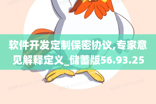 软件开发定制保密协议,专家意见解释定义_储蓄版56.93.25