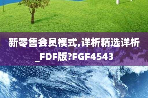 新零售会员模式,详析精选详析_FDF版?FGF4543