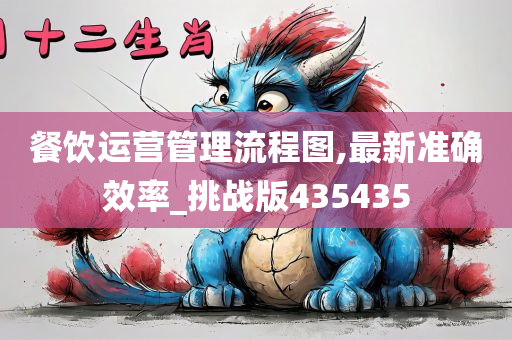 餐饮运营管理流程图,最新准确效率_挑战版435435