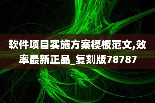 软件项目实施方案模板范文,效率最新正品_复刻版78787