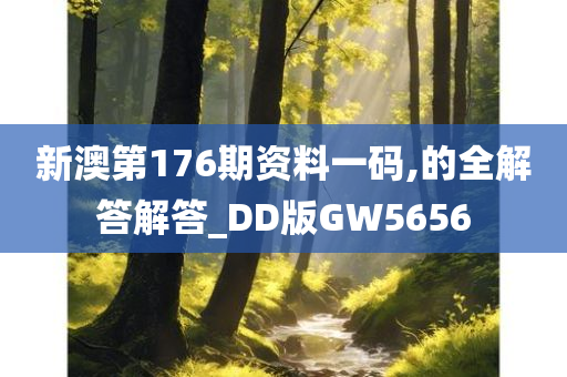 新澳第176期资料一码,的全解答解答_DD版GW5656