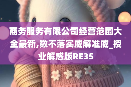 商务服务有限公司经营范围大全最新,数不落实威解准威_授业解惑版RE35