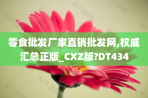 零食批发厂家直销批发网,权威汇总正版_CXZ版?DT434