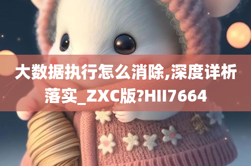 大数据执行怎么消除,深度详析落实_ZXC版?HII7664