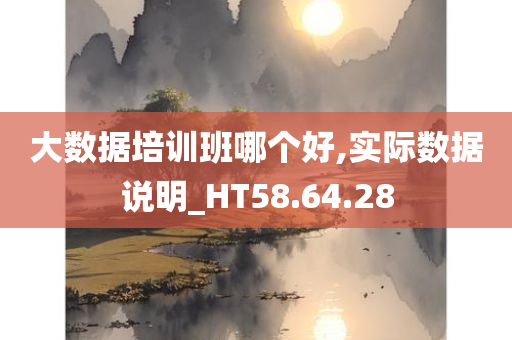 大数据培训班哪个好,实际数据说明_HT58.64.28