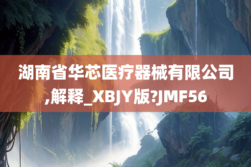 湖南省华芯医疗器械有限公司,解释_XBJY版?JMF56