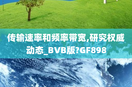 传输速率和频率带宽,研究权威动态_BVB版?GF898