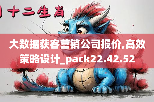 大数据获客营销公司报价,高效策略设计_pack22.42.52