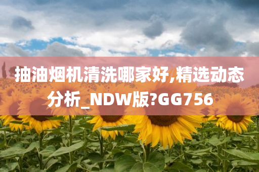 抽油烟机清洗哪家好,精选动态分析_NDW版?GG756