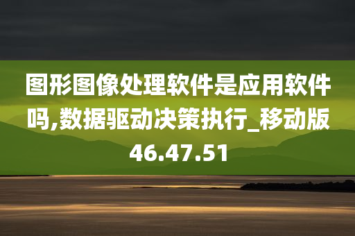 图形图像处理软件是应用软件吗,数据驱动决策执行_移动版46.47.51