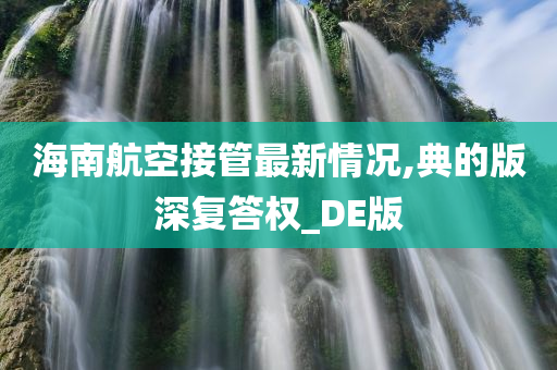 海南航空接管最新情况,典的版深复答权_DE版