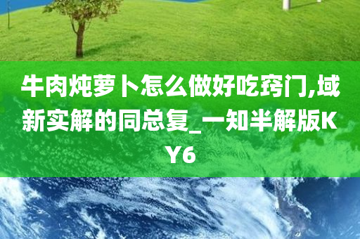 牛肉炖萝卜怎么做好吃窍门,域新实解的同总复_一知半解版KY6