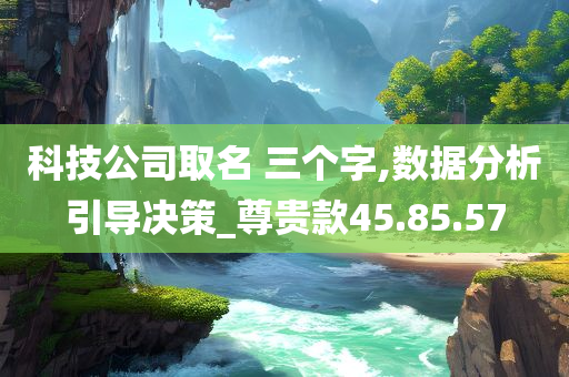 科技公司取名 三个字,数据分析引导决策_尊贵款45.85.57