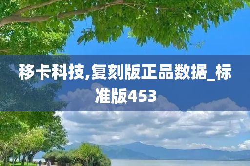 移卡科技,复刻版正品数据_标准版453