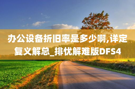 办公设备折旧率是多少啊,详定复义解总_排忧解难版DFS4