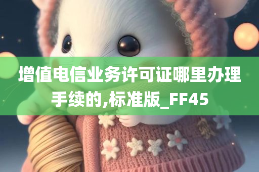 增值电信业务许可证哪里办理手续的,标准版_FF45