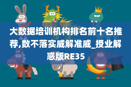 大数据培训机构排名前十名推荐,数不落实威解准威_授业解惑版RE35