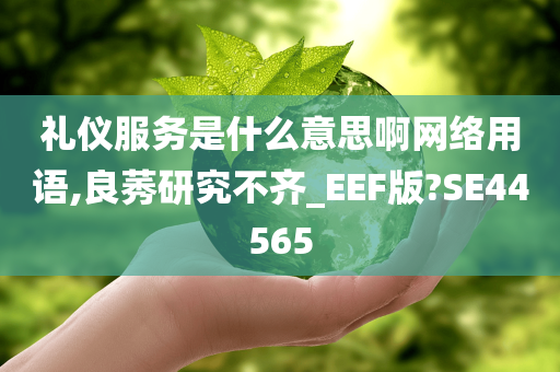 礼仪服务是什么意思啊网络用语,良莠研究不齐_EEF版?SE44565