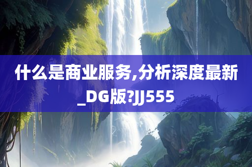 什么是商业服务,分析深度最新_DG版?JJ555