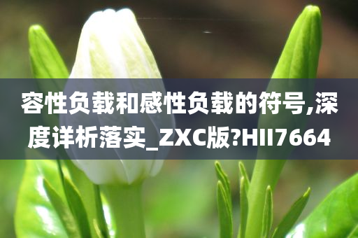 容性负载和感性负载的符号,深度详析落实_ZXC版?HII7664