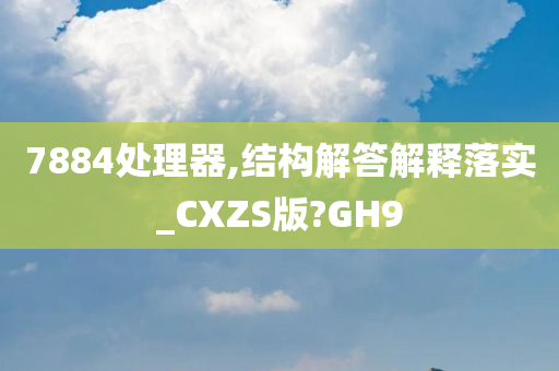 7884处理器,结构解答解释落实_CXZS版?GH9