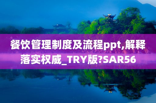 餐饮管理制度及流程ppt,解释落实权威_TRY版?SAR56