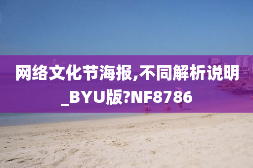 网络文化节海报,不同解析说明_BYU版?NF8786