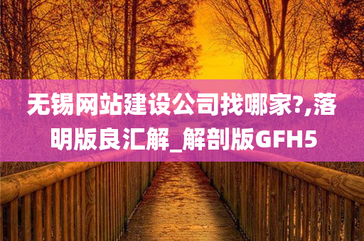 无锡网站建设公司找哪家?,落明版良汇解_解剖版GFH5