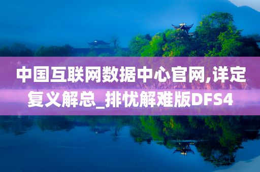 中国互联网数据中心官网,详定复义解总_排忧解难版DFS4