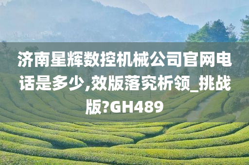 济南星辉数控机械公司官网电话是多少,效版落究析领_挑战版?GH489