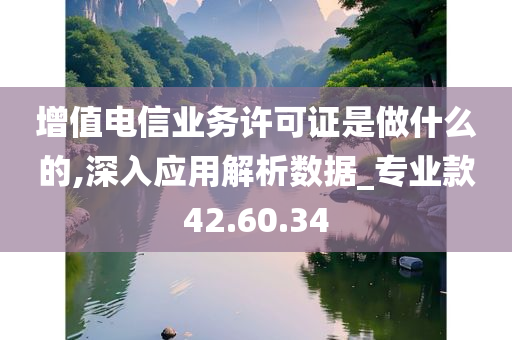 增值电信业务许可证是做什么的,深入应用解析数据_专业款42.60.34