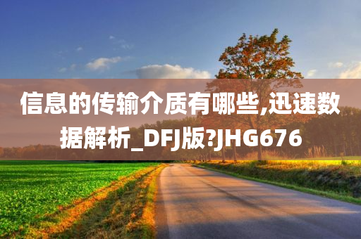 信息的传输介质有哪些,迅速数据解析_DFJ版?JHG676