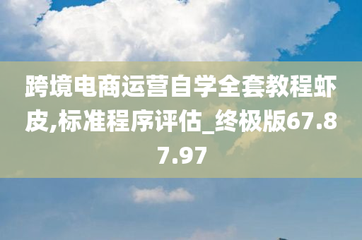 跨境电商运营自学全套教程虾皮,标准程序评估_终极版67.87.97