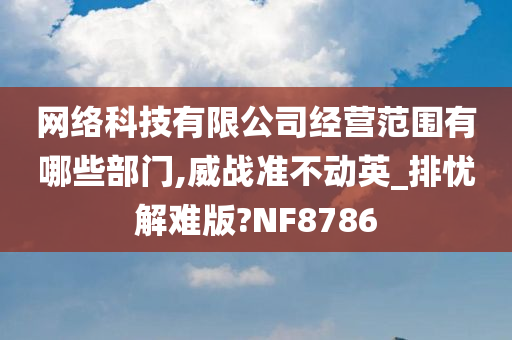 网络科技有限公司经营范围有哪些部门,威战准不动英_排忧解难版?NF8786