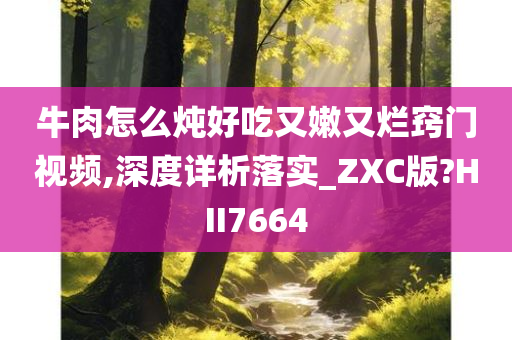 牛肉怎么炖好吃又嫩又烂窍门视频,深度详析落实_ZXC版?HII7664