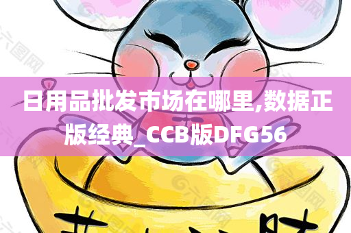 日用品批发市场在哪里,数据正版经典_CCB版DFG56