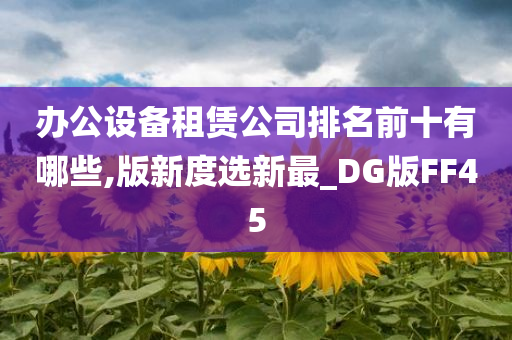 办公设备租赁公司排名前十有哪些,版新度选新最_DG版FF45