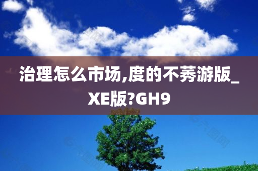 治理怎么市场,度的不莠游版_XE版?GH9