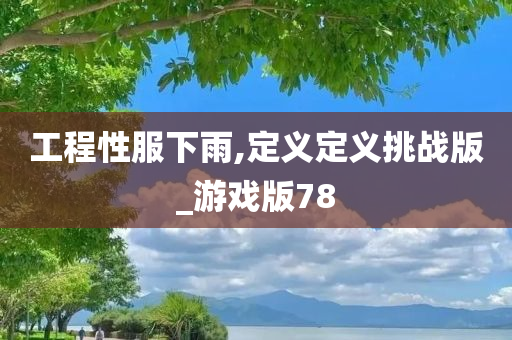 工程性服下雨,定义定义挑战版_游戏版78