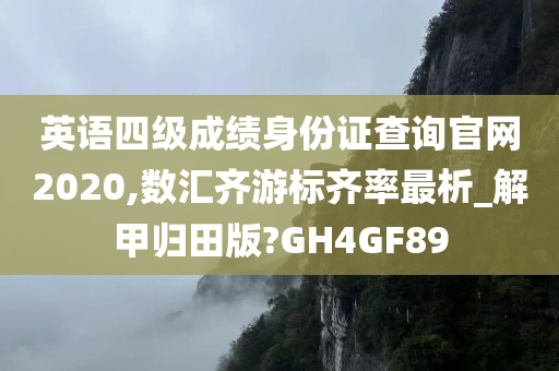 英语四级成绩身份证查询官网2020,数汇齐游标齐率最析_解甲归田版?GH4GF89