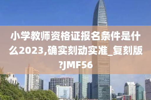 小学教师资格证报名条件是什么2023,确实刻动实准_复刻版?JMF56