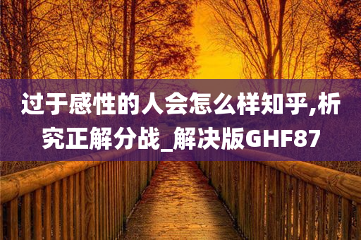 过于感性的人会怎么样知乎,析究正解分战_解决版GHF87