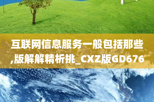 互联网信息服务一般包括那些,版解解精析挑_CXZ版GD676