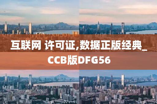 互联网 许可证,数据正版经典_CCB版DFG56