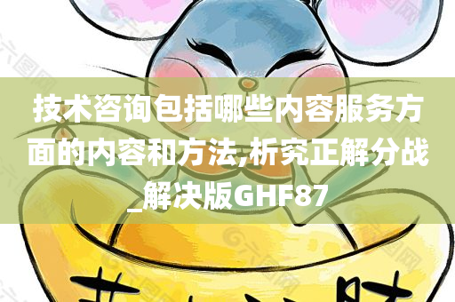 技术咨询包括哪些内容服务方面的内容和方法,析究正解分战_解决版GHF87