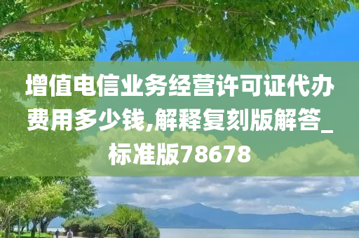 增值电信业务经营许可证代办费用多少钱,解释复刻版解答_标准版78678