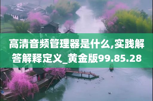 高清音频管理器是什么,实践解答解释定义_黄金版99.85.28